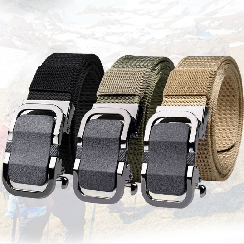 Men&#39;s Automatic Buckle Nylon Belt Outdoor Leisure