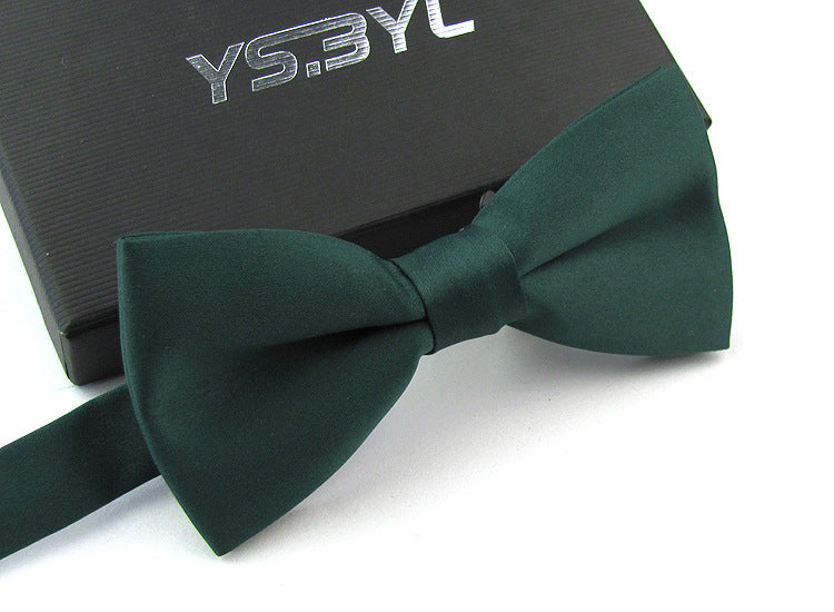 Matte Men&#39;s Solid Color Wedding Bow Tie Gentleman Polyester