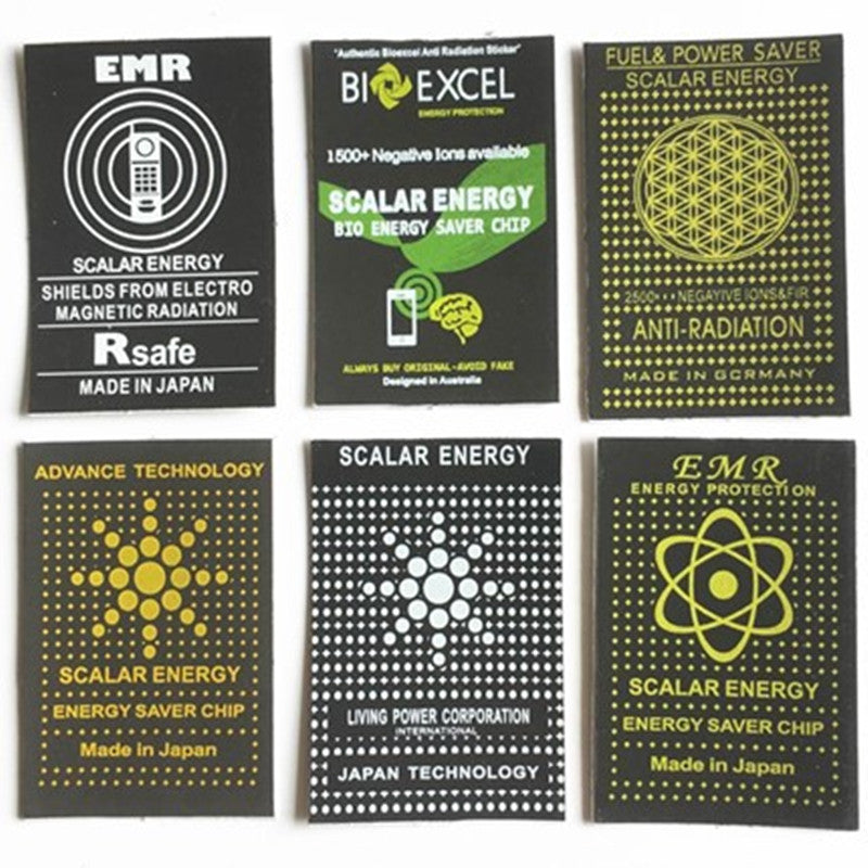 Quantum energy anti-radiation phone sticker