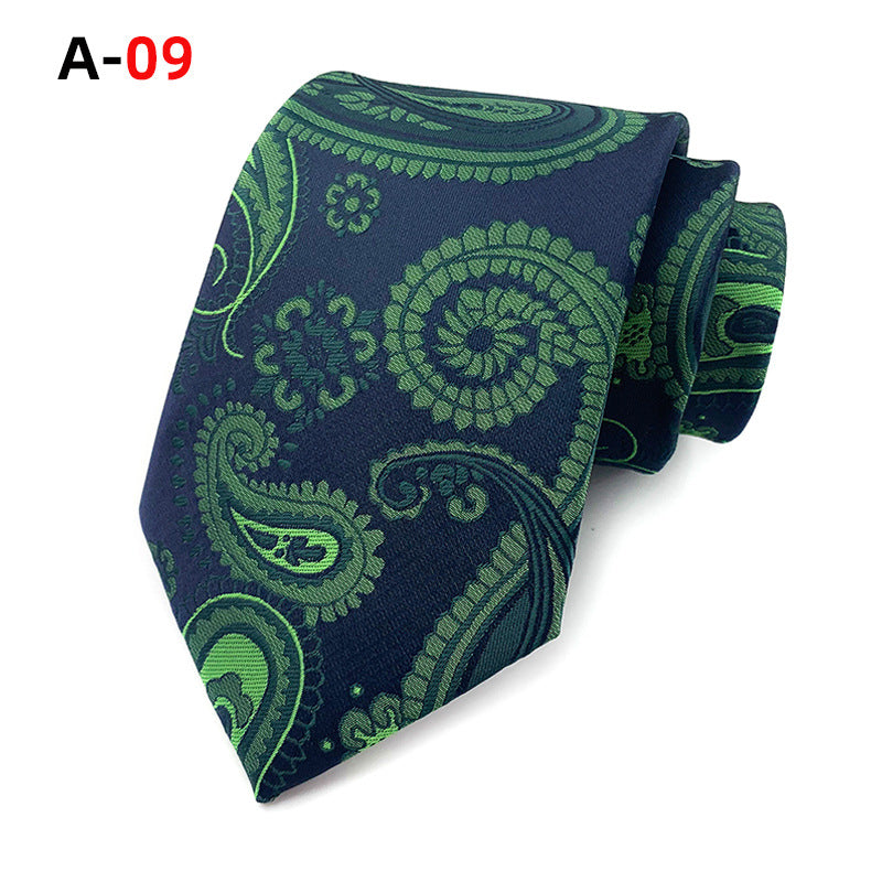 European And American Paisley Polyester Jacquard Men&#39;s Tie