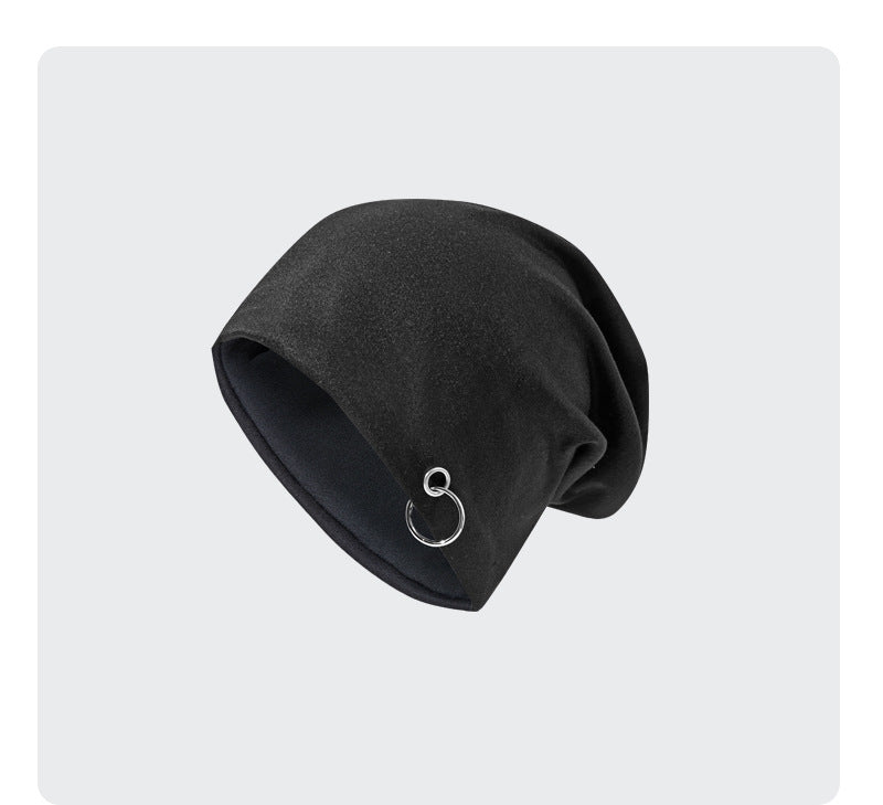 Autumn Men&#39;s And Women&#39;s High Elasticity Iron Hoop Tam-o&#39;-shanter Closed Toe Cover Women&#39;s Korean Style Pile Style Hat For Pregnant Women