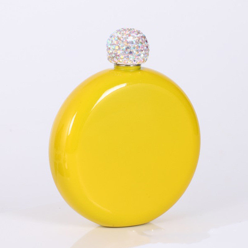 Portable Small Wine Bottle 304 Stainless Steel Full Drill Mini