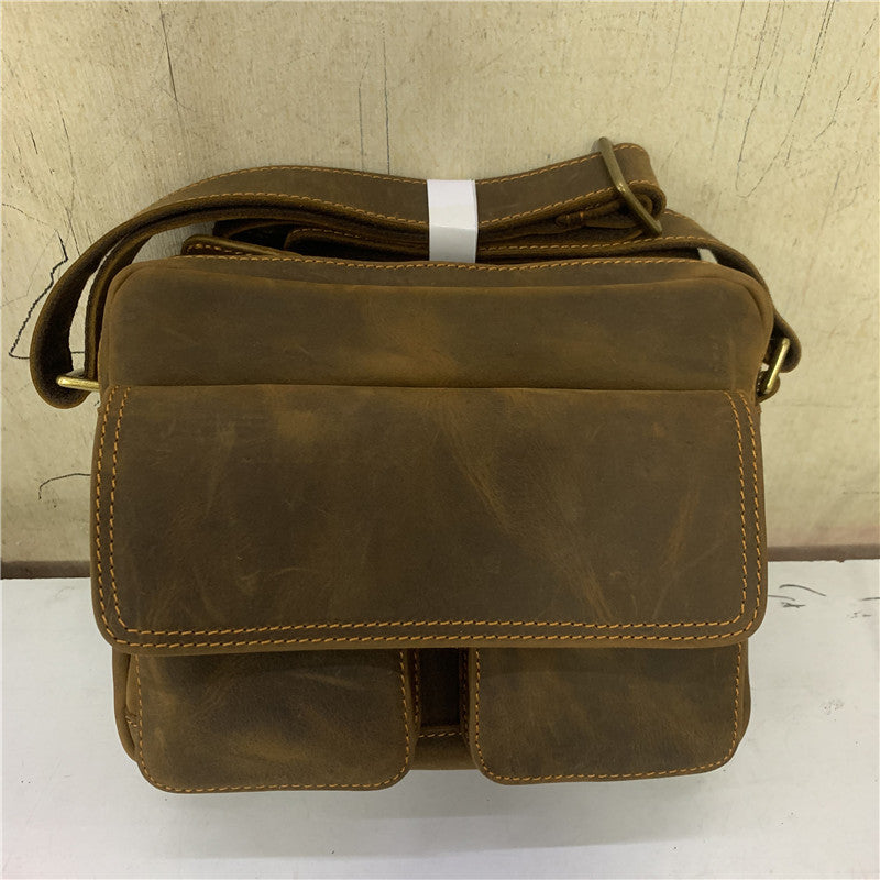 Men&#39;s Casual Leather Shoulder Messenger Bag