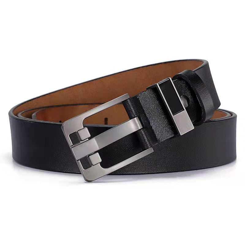 Men&#39;s Retro Belt With Oversized Wide Needle Buckle