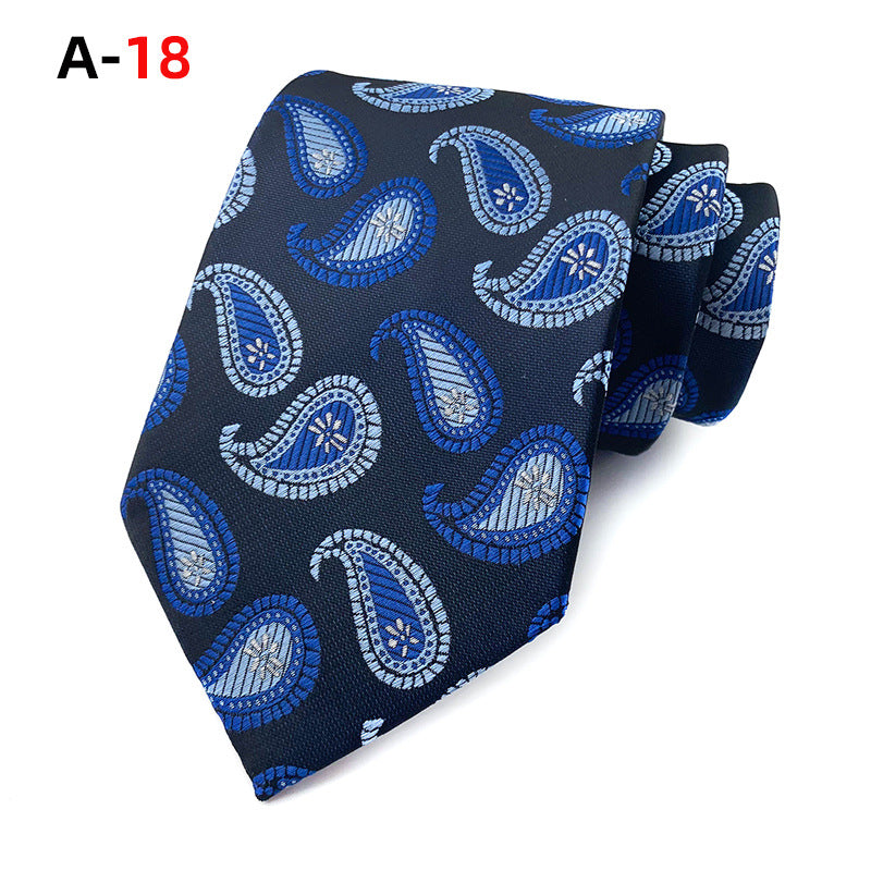European And American Paisley Polyester Jacquard Men&#39;s Tie