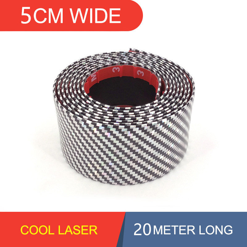 5D Carbon Fiber Car Bumper Protection Bar Threshold Sticker