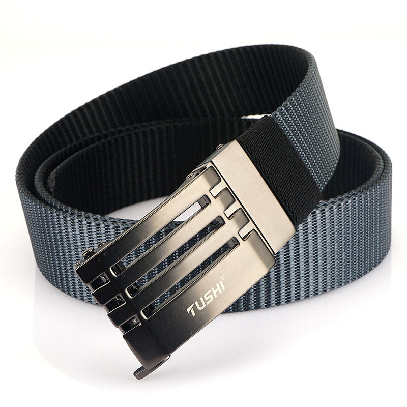 Men&#39;s Simple Rotary Automatic Buckle Belt