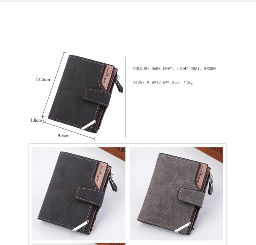 Korean Style Men&#39;s Multifunctional Wallet Short Wallet
