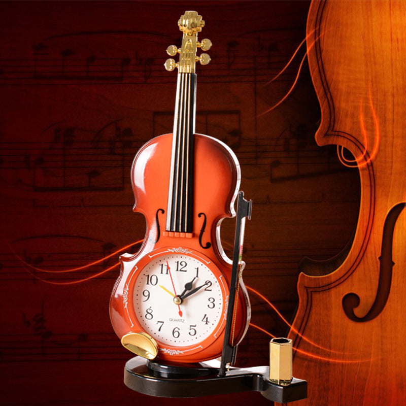 Violin pen inserted alarm clock