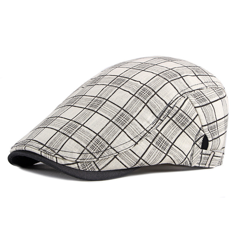 Men&#39;s Trendy Sunshade And Breathable Cotton British Cap