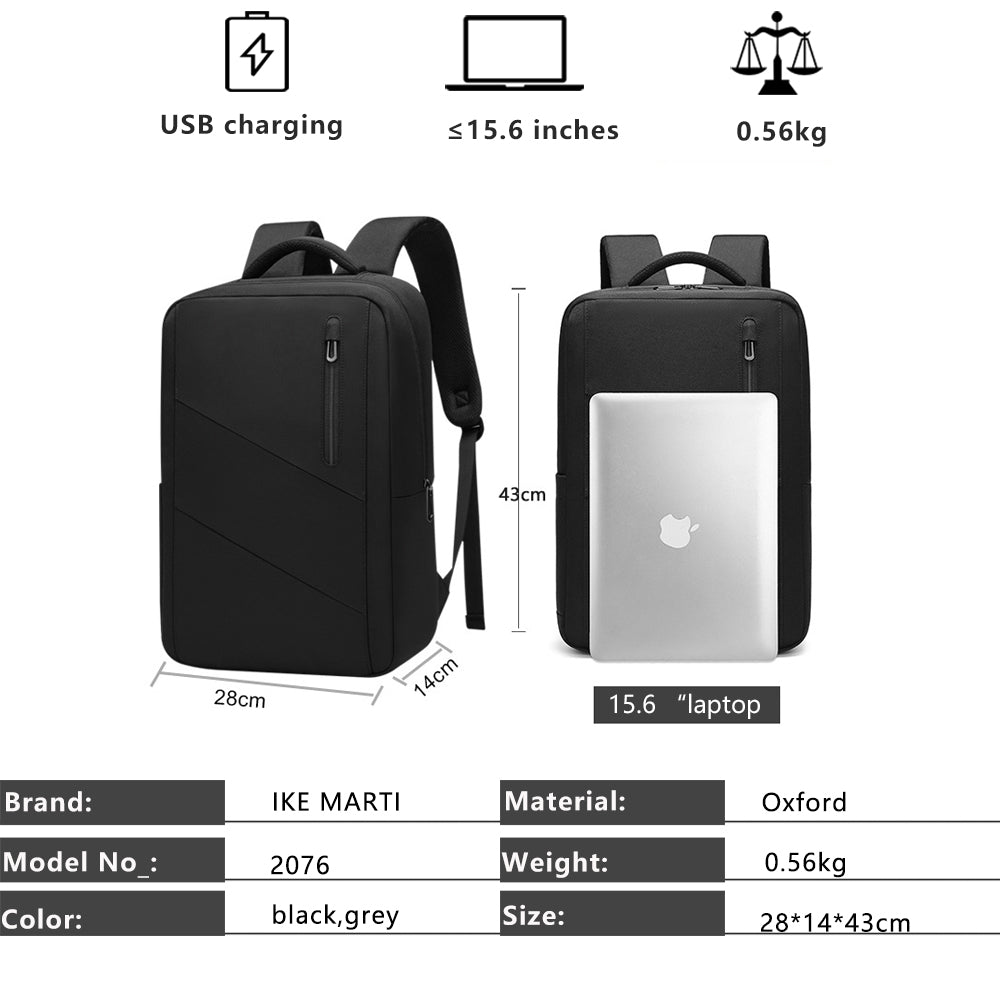 Fashionable Temperament Large Capacity 15.6-inch Oxford Cloth Backpack