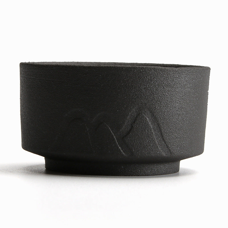 Vintage black pottery cup