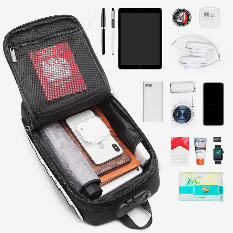 Men&#39;s USB multi-function shoulder bag