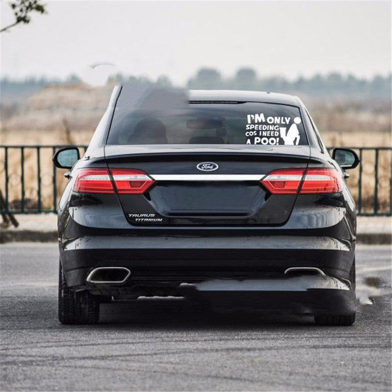 Poop Personality Car Sticker Plastic