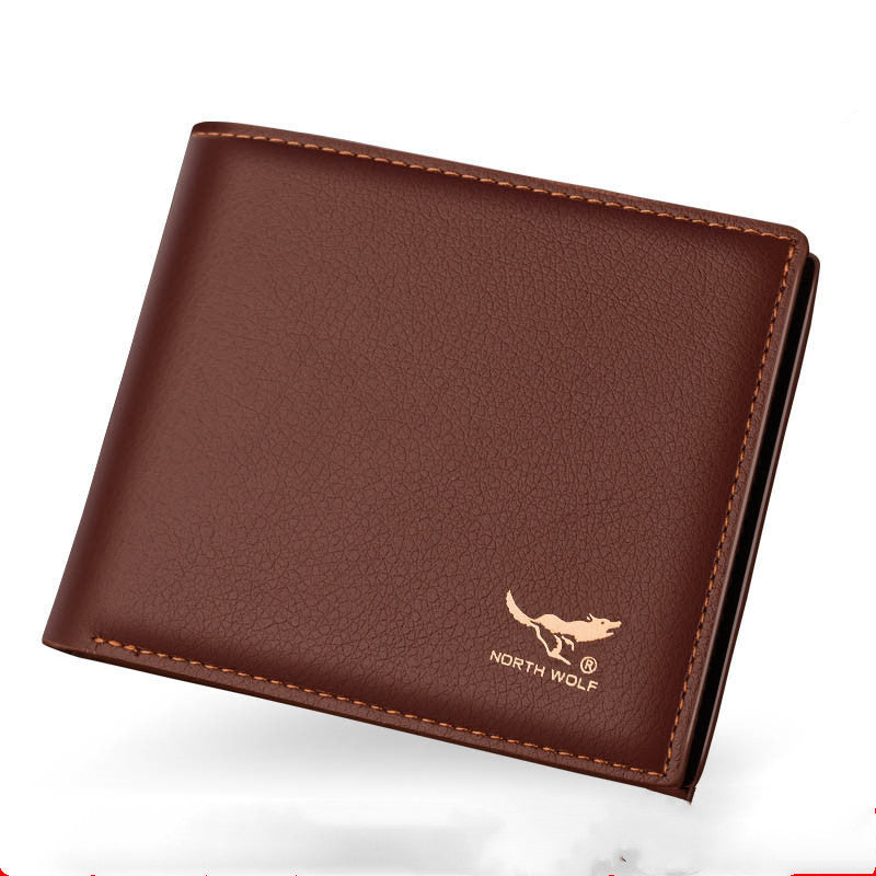 Wallet men&#39;s short zipper Korean wallet
