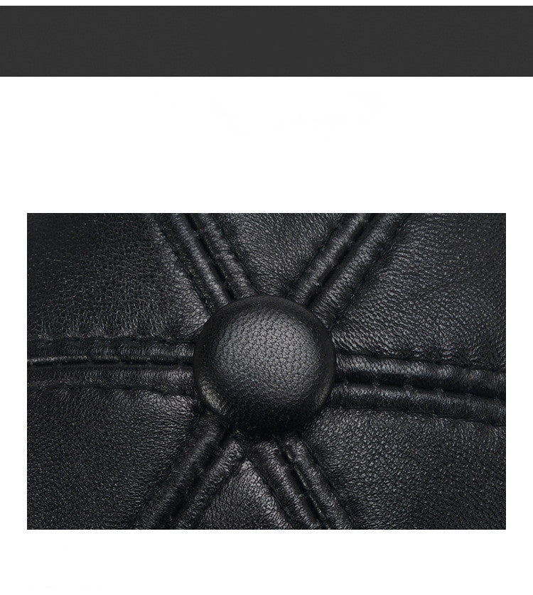 Men&#39;s Sheepskin Light Board Baseball Hat