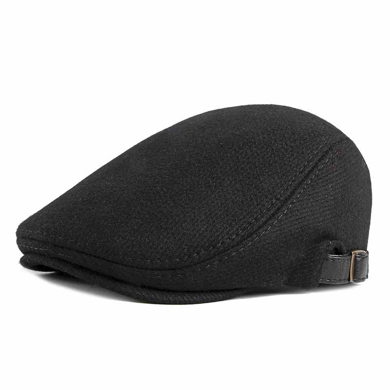 Fashion Simple Men&#39;s Retro Woolen Beret
