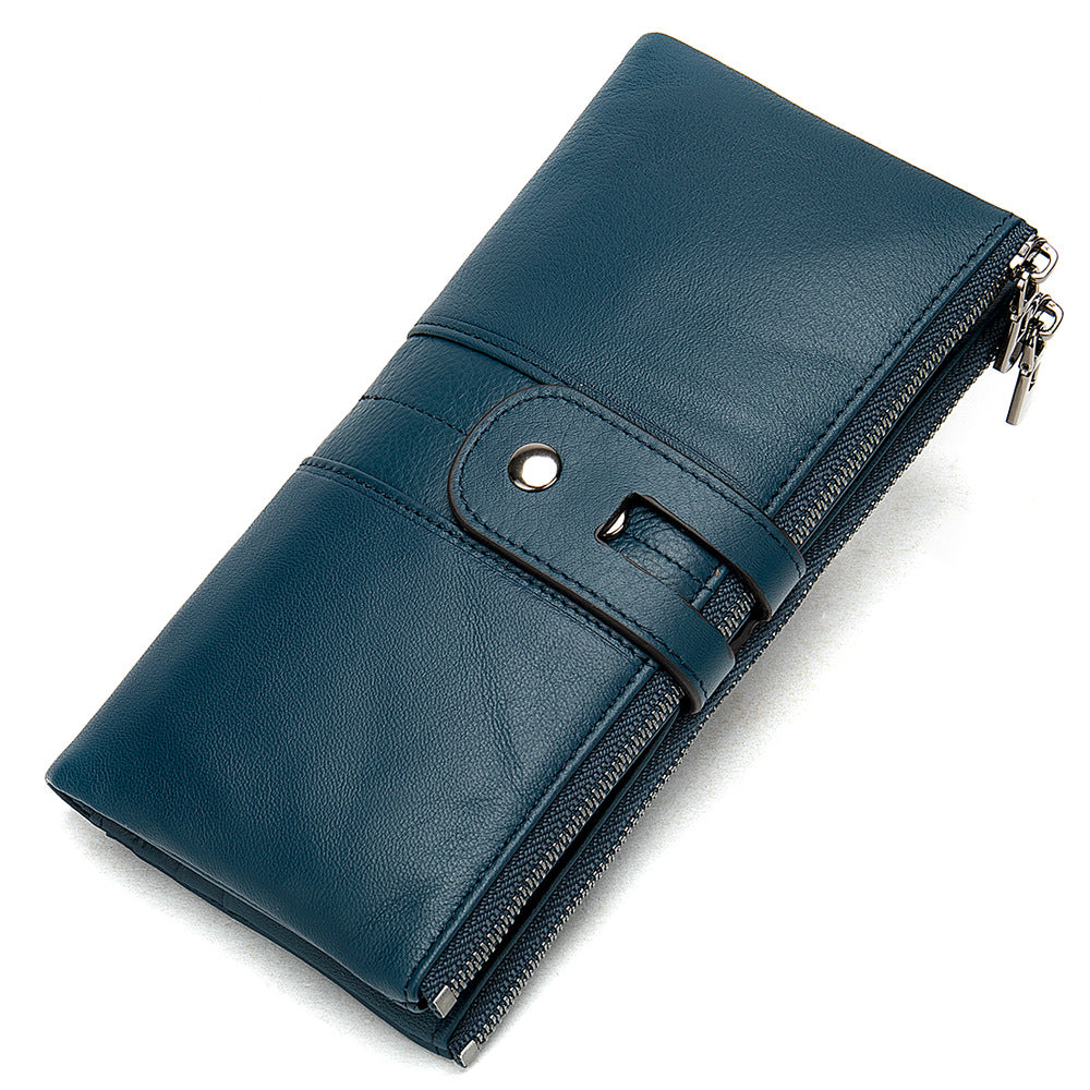 True cowhide wallet zero coin purse