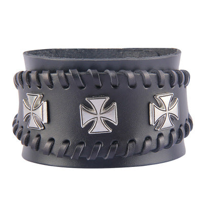 Multi-layer vintage cowhide rope