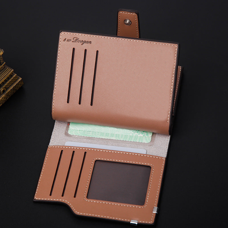 Korean Style Men&#39;s Multifunctional Wallet Short Wallet