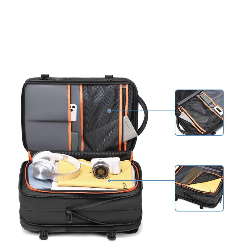 New Men&#39;s Backpack With Large Capacity Waterproof Outdoor Travel Bag That Can Be Expanded