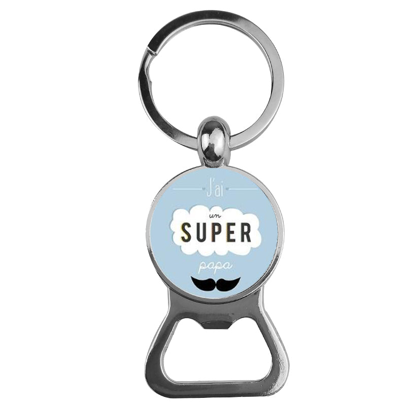 Ornaments Time Gemstone Bottle Opener Keychain