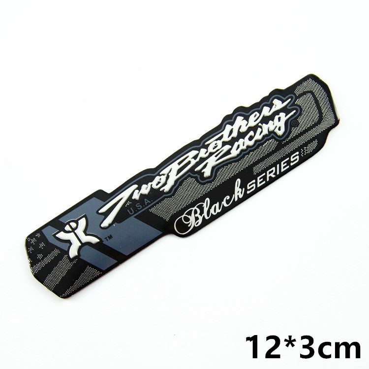 Motorcycle exhaust pipe high temperature sticker