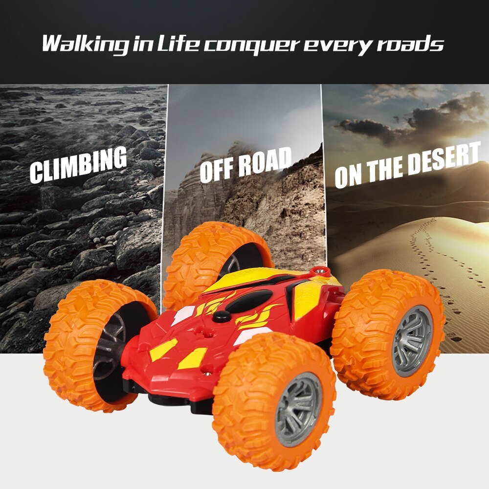 Double Sided 3D Flip Remote Control Car 2.4G 4CH Stunt RC Car Robot RC Car Toy Drift-Buggy Crawler Machine Radio Controlled Car