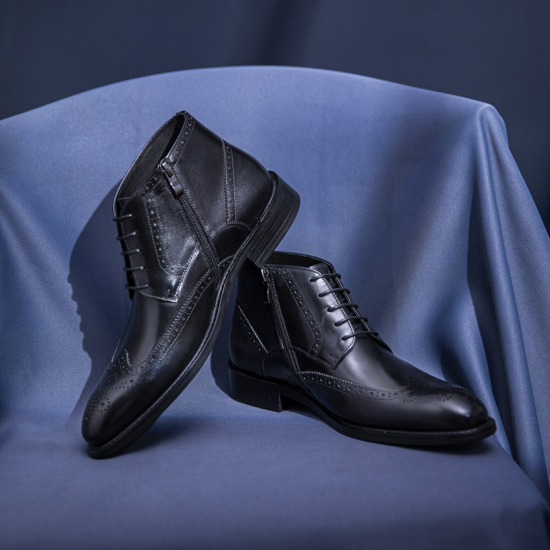 Men&#39;s Business Suit Leather  Boots