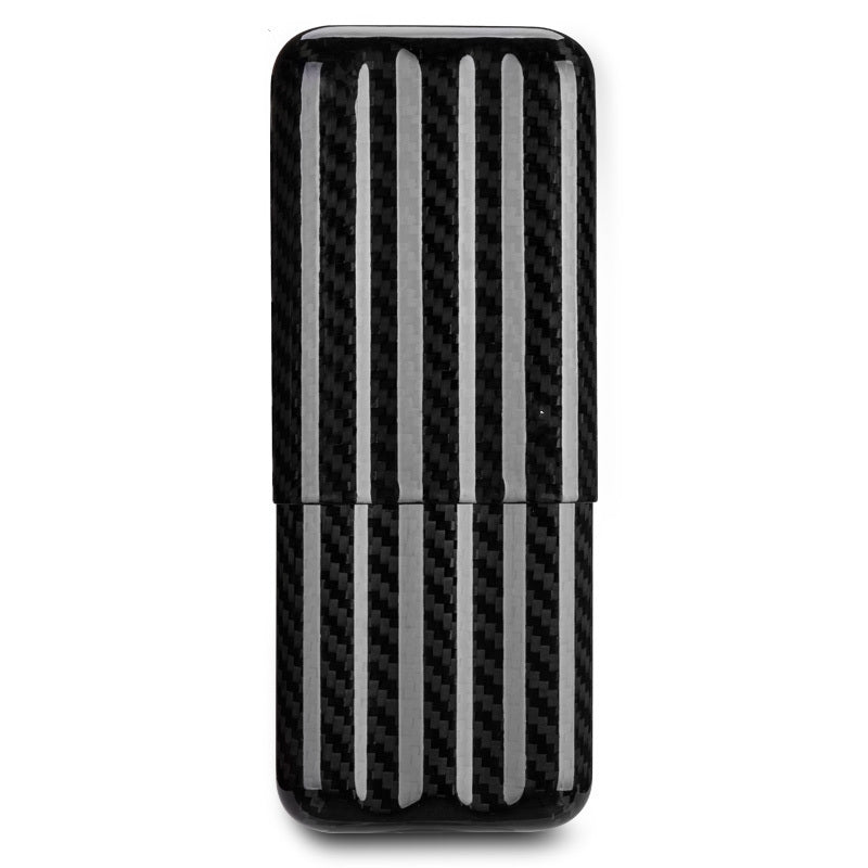 Portable 3 Vintage Carbon Fiber Cigar Tube Cigar Set Accessories