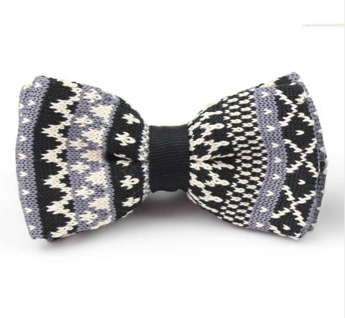 New Style Men Women Knit Bowtie Adjustable Butterfly Double Deck Neckwear Bowties Designer Knitting Dress Knitted Bow Tie