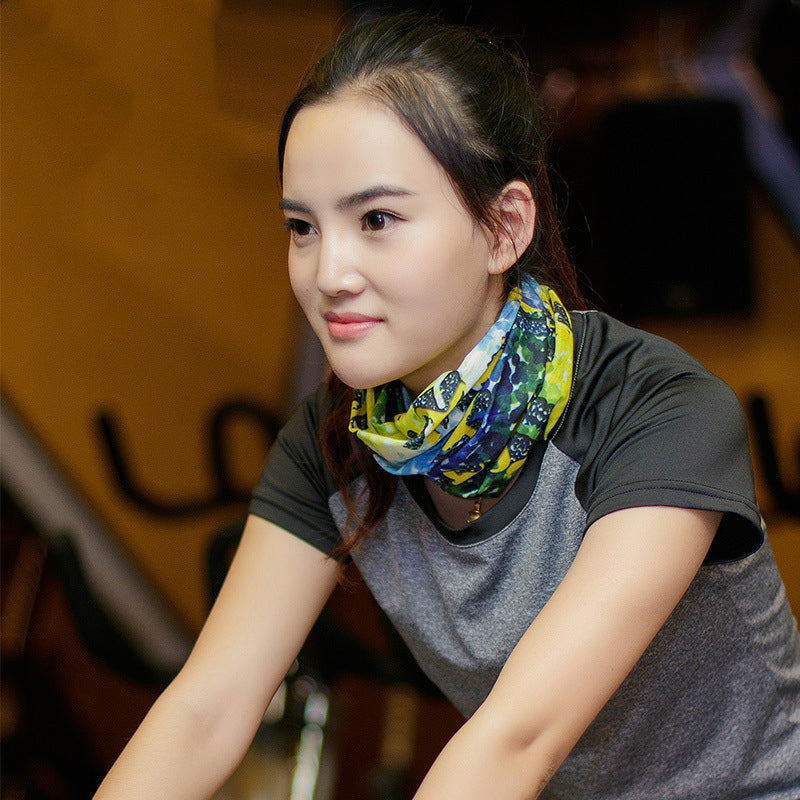 Sunscreen riding headscarf