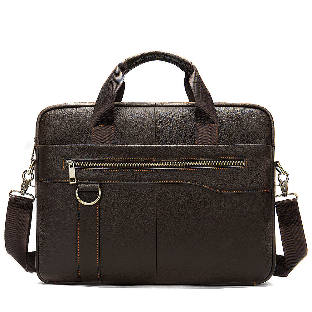 Men&#39;s Portable Briefcase Simple Diagonal Shoulder
