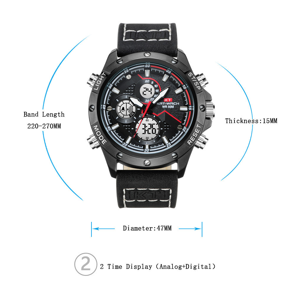 Men&#39;s Watch Fashion Multifunction Sports Electronic