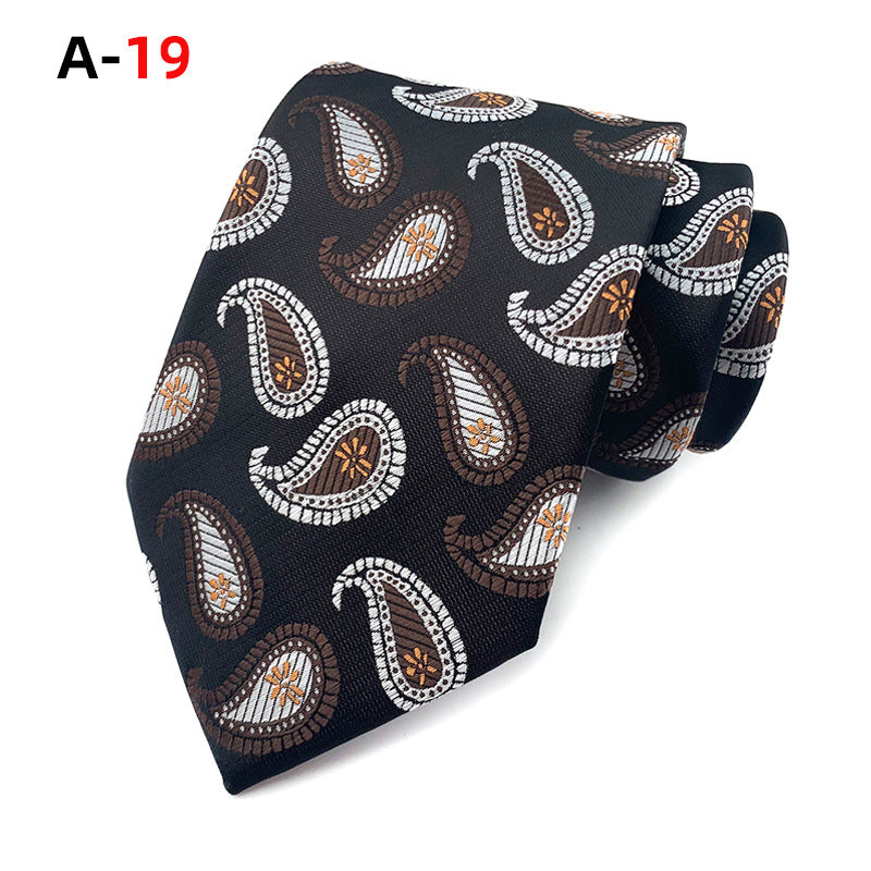 European And American Paisley Polyester Jacquard Men&#39;s Tie