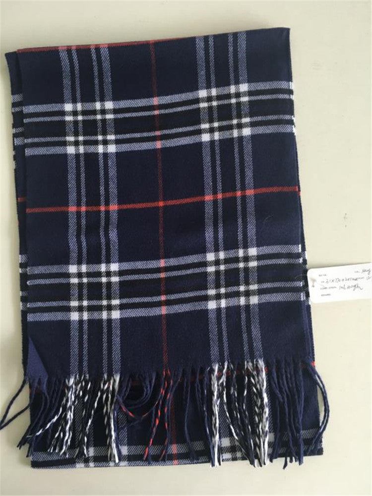 Faux Cashmere Scarf Solid Color Winter