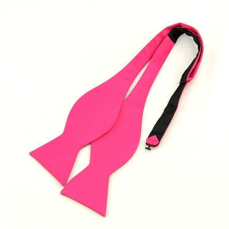 Men&#39;s Wedding Flat Head Tie 5 Cm Monochrome Streamer