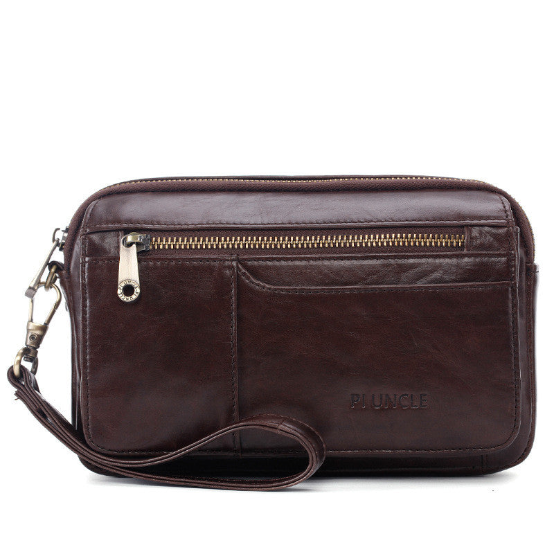 Leather Clutch Men&#39;s Envelope Bag Clutch Bag Men&#39;s Bag Clutch Large Capacity