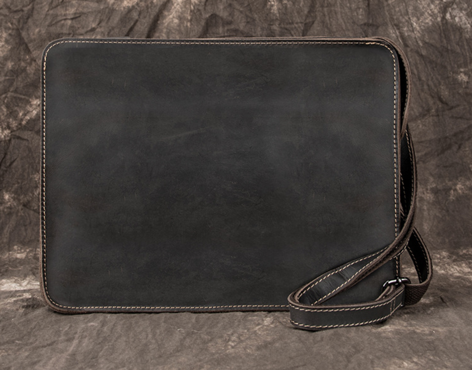 Men&#39;s business leather shoulder bag