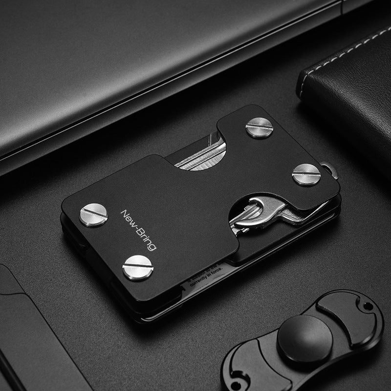 Multifunctional key case men&#39;s metal card case