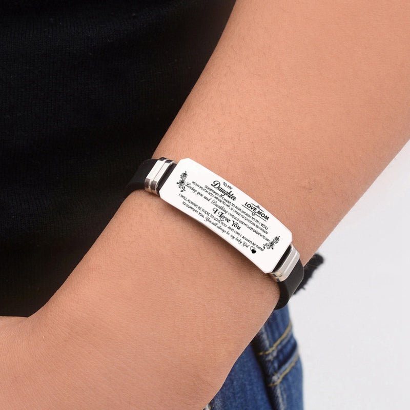 To My Son Daughter Mom Wife Girlfriend Bracelet Wristband