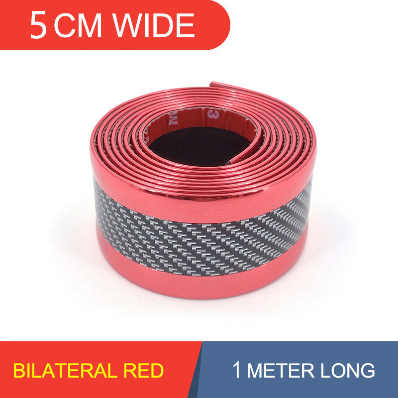 5D Carbon Fiber Car Bumper Protection Bar Threshold Sticker