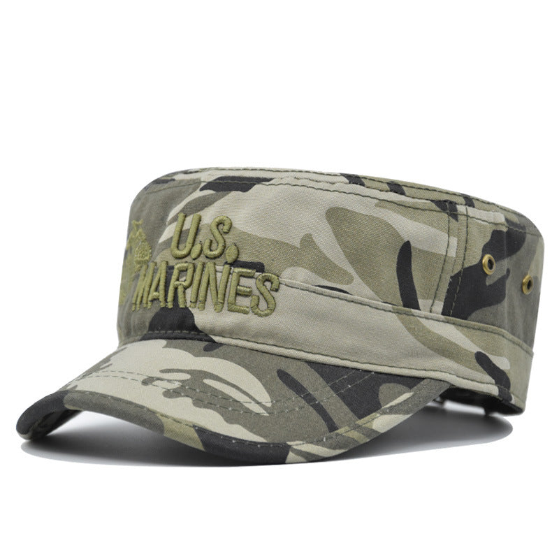 Camouflage military cap flat hat