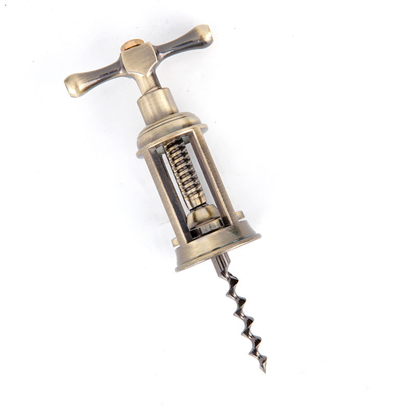 Vintage zinc alloy wine corkscrew