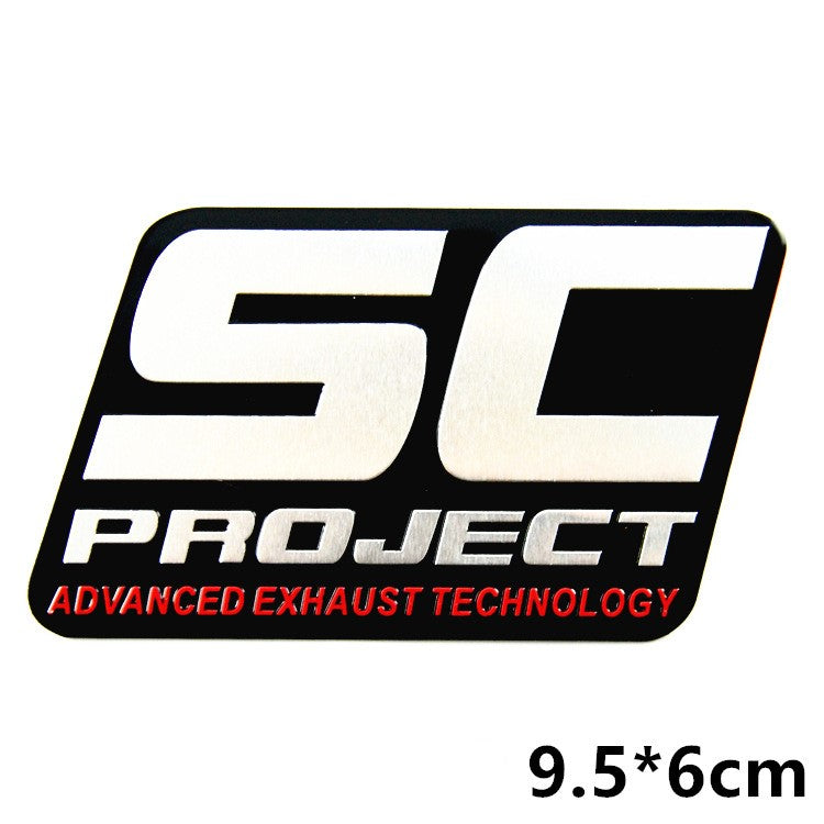 Motorcycle exhaust pipe high temperature sticker