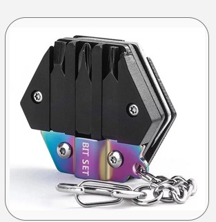 Multifunctional Hexagon Coin Pocket Knife Folding Knife Outdoor Tool