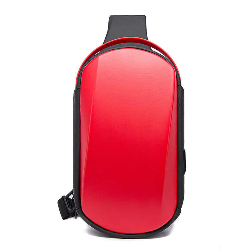 Men&#39;s Chest Bag Waterproof Eva Hard Shell Diagonal Bag