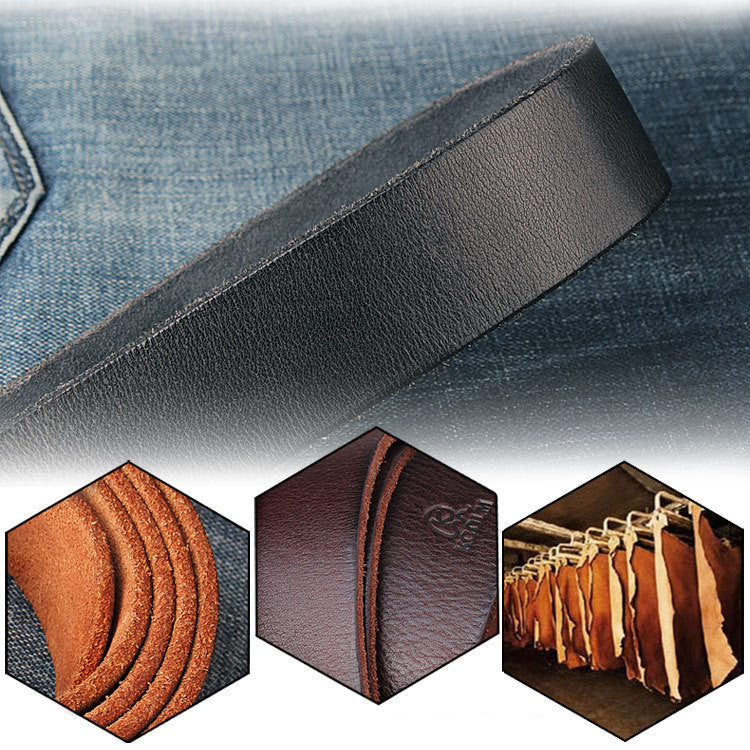 Men&#39;s Leather Belt In One Single Layer First Layer