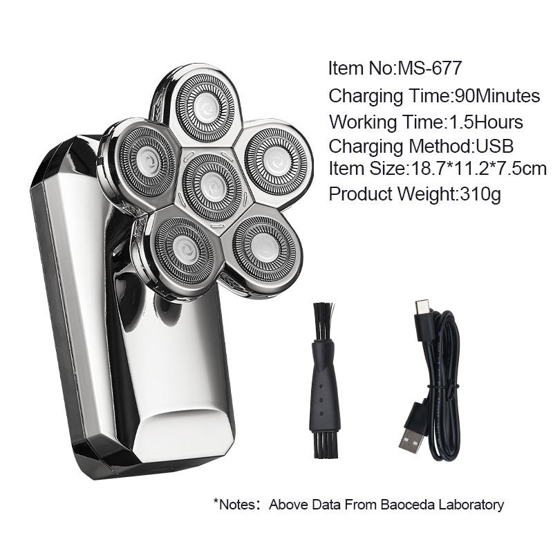 Golden Shaver Electric 6D LCD Digital Display Waterproof