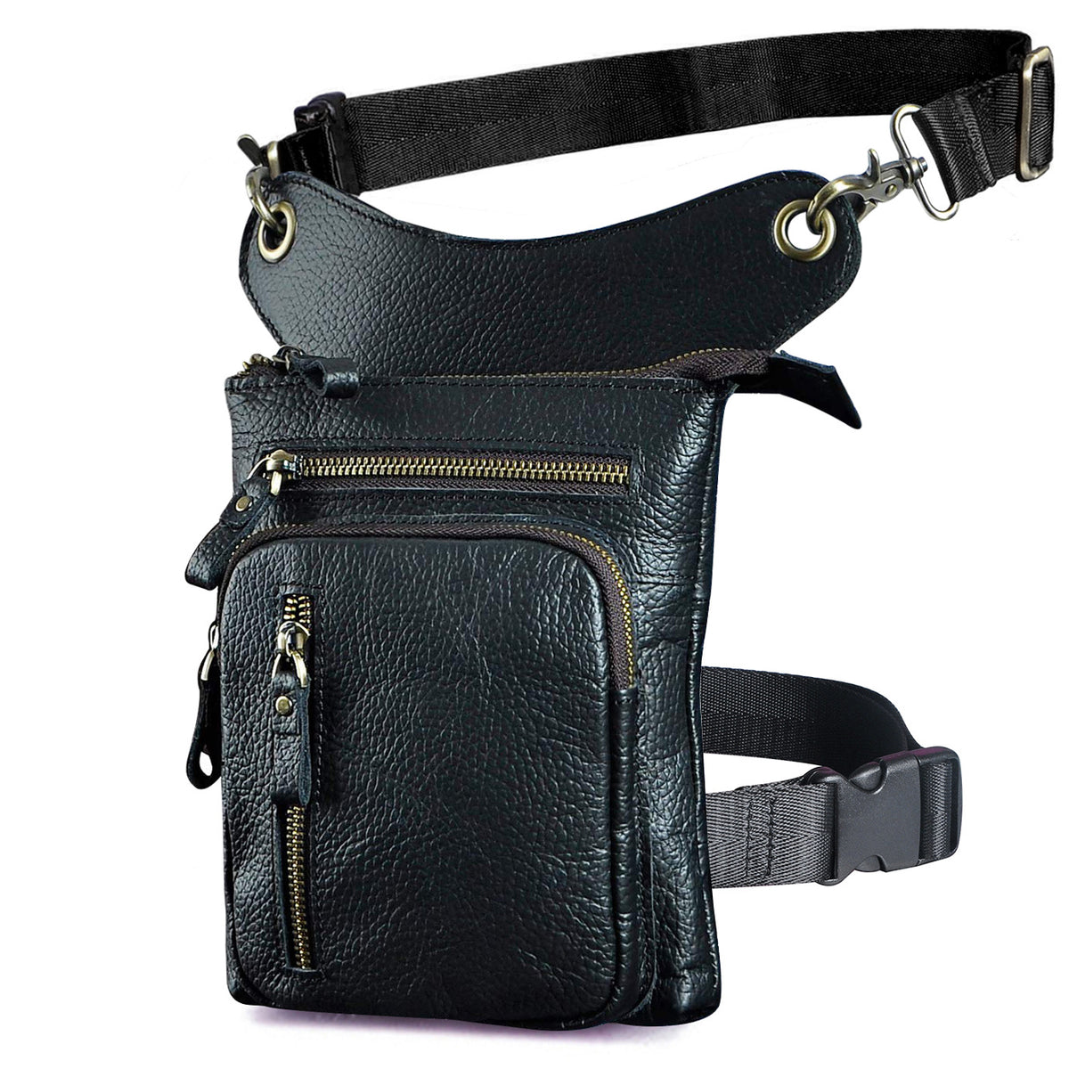 Men&#39;s Trendy Cool Mobile Phone Camera Outdoor Leg Bag Fanny Pack